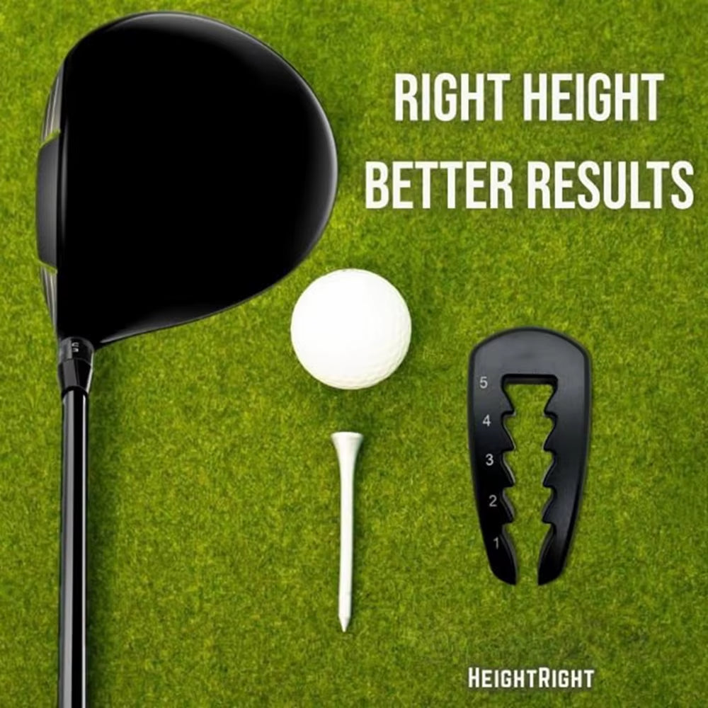 Adjustable Golf Tee Height Tool Precision Tee Height Setter for Consistent Swings, Durable Design, Easy-To-Use Golf Training Aid