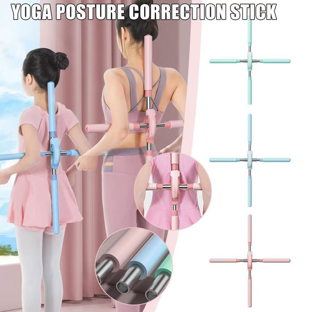 New Yoga Pole Open Shoulder Beauty Back Posture Corrector Stick Open Back